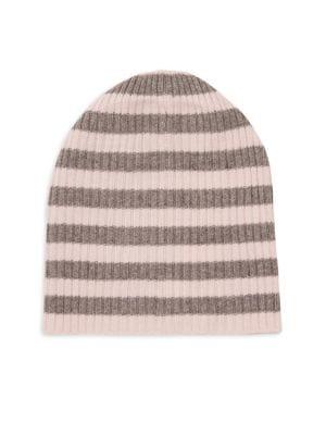 Portolano Striped Cashmere-blend Beanie