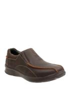 Clarks Cotrell Leather Slip-on Shoes