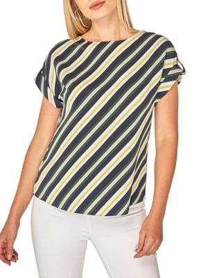 Dorothy Perkins Striped Short Sleeve Top