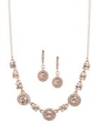 Givenchy Rose Goldtone & Crystal Necklace And Earrings Set