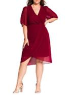 City Chic Plus Twist Love Knee-length A-line Dress