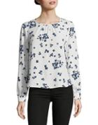 Marella Pleated Floral Blouse