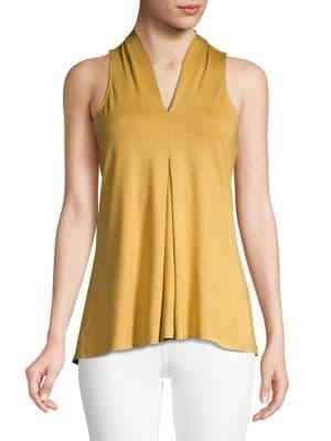 Joan Vass Sleeveless High-low Top