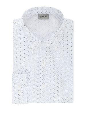 Kenneth Cole Reaction Slim Fit Technicole Printed Dress Shirt