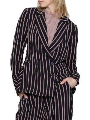 Walter Baker Striped Long-sleeve Blazer