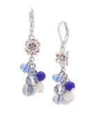 Lonna & Lilly Floral Beaded Cluster Drop Earrings
