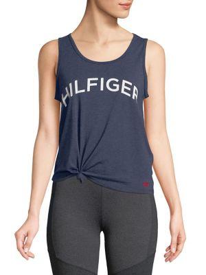 Tommy Hilfiger Performance Tie-front Sleeveless Tee