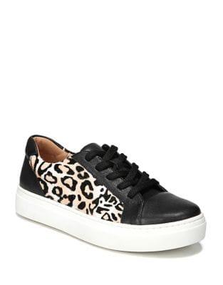 Naturalizer Cairo Leopard Print Calf Hair Leather Sneakers