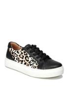 Naturalizer Cairo Leopard Print Calf Hair Leather Sneakers