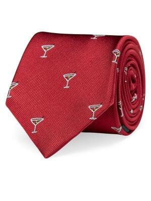 Lauren Ralph Lauren Martini-print Silk Tie