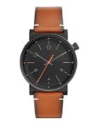 Fossil Barstow Stainless Steel & Leather-strap Watch