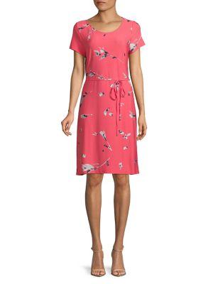 Ivanka Trump Floral Tie Sheath Dress