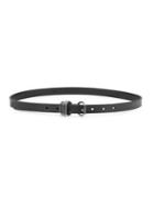 Calvin Klein Silvertone-buckle Leather Belt
