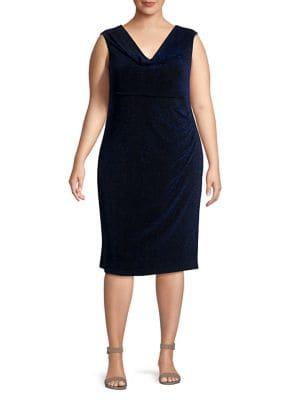 Lori Michaels Plus Sparkle Sheath Dress