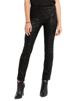 Nic+zoe Embossed Wonderstretch Pants