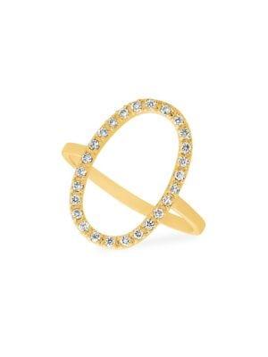 Morris & David 14k Yellow Gold & 0.25 Tcw Diamond Ring