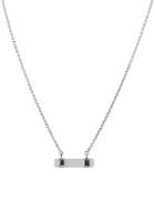 Lord & Taylor Sterling Silver Bar Pendant Necklace