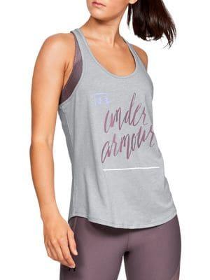Under Armour Ua Graphic Script Crossback Tank