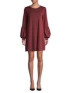 Bcbgeneration Cold-shoulder Balloon-sleeve Shift Dress