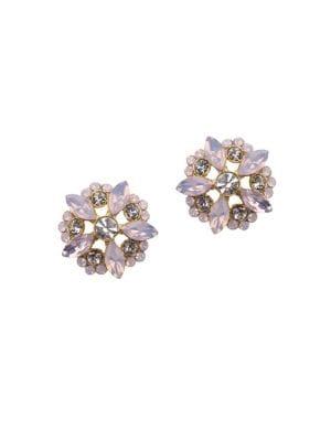 Nina Modena Opal Floral Stud Earring