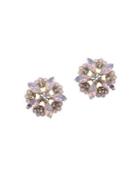 Nina Modena Opal Floral Stud Earring
