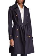 Lauren Ralph Lauren Double-breasted Cotton Trench Coat