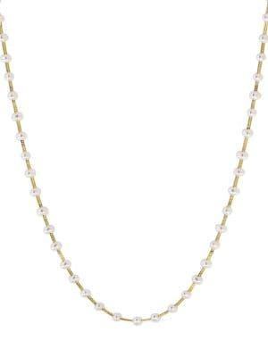 Effy 14k Yellow Gold & 3-3.5mm White Potato Pearl Station Necklace