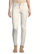 True Religion Halle Floral Embroidered Skinny Jeans