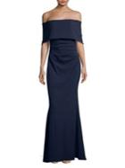 Vince Camuto Off-the-shoulder Trumpet Gown