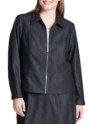 Calvin Klein Plus Dressy Denim Jacket