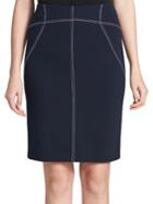 Calvin Klein Plus Stitch-accent Pencil Skirt