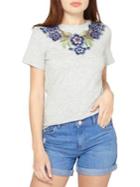 Dorothy Perkins Embroidered Cotton Tee