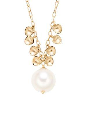 Nadri Venice Goldtone & 0.375mm Freshwater Pearl Necklace