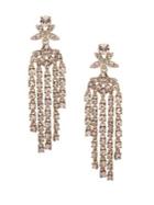 Givenchy Goldtone And Crystal Fringe Drop Earrings