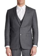 Tallia Orange Slim-fit 2-button Wool Suit Jacket