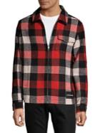 Calvin Klein Jeans Plaid Zip-front Jacket