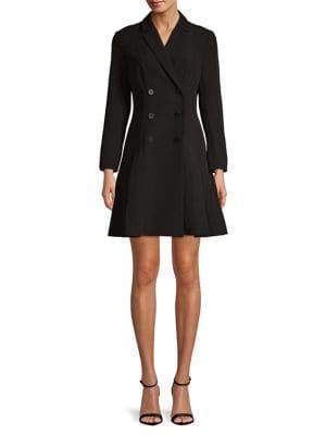 Imnyc Isaac Mizrahi Double-breasted Fit-&-flare Dress