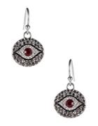 T & C Theodora & Callum Evil Eye Pave Earrings