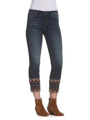 Driftwood Colette Cropped Embellished Jeans