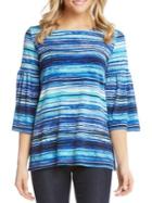 Karen Kane Stripes Flare Sleeve Top