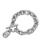 Michael Kors Silvertone Oversized Chain Link Bracelet