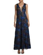 Bcbgmaxazria Embroidered Lace Gown