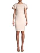 Calvin Klein Petite Cape-sleeve Sheath Dress
