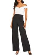 Quiz Off-the-shoulder Wide-leg Jumpsuit