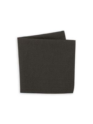 Lord Taylor Dot-print Pocket Square