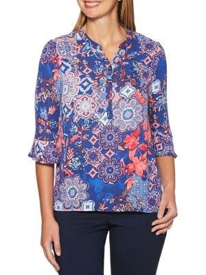 Rafaella Mosaic Floral Top