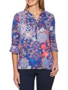 Rafaella Mosaic Floral Top