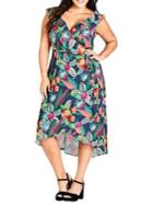 City Chic Plus Jungle Jam Dress