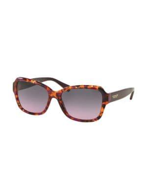 Coach Legacy Butterfly 56mm Rectangular Sunglasses