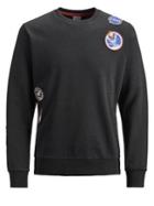 Jack & Jones Jornasa Regular-fit Patchwork Cotton Sweatshirt